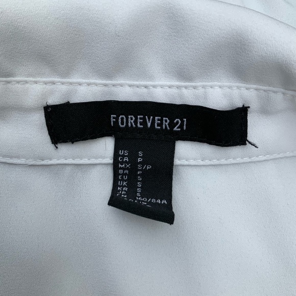 𝅺SALE 5/$25 Sheer White Ruffle Peasant Blouse S - Picture 5 of 5